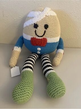 Pebble Humpty Dumpty Handmade Crocheted Doll Plush 14"